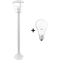 Eglo 93404 Aloria lampe d'extérieur sur pied blanc clair