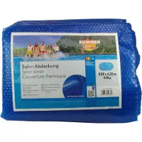 Summer Fun Couverture de piscine d'été Solar Oval 800 x 420 cm PE Bleu