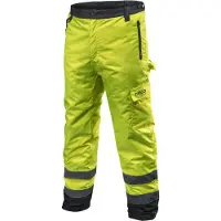 GRUPA TOPEX Pantalon de travail isolé haute visibilité, jaune, taille XL