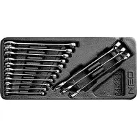 Neo Tools Clés plates 6-19 mm, jeu de 14 pièces, insert