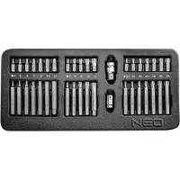 Neo Tools Embouts de tournevis 30-75 mm, set de 40 pièces, insert