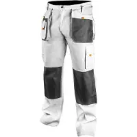 GRUPA TOPEX Pantalon de travail blanc, taille S/48