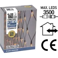 Nampook Net lighting - Linkable - 160 LED - 2 mètres - Blanc chaud