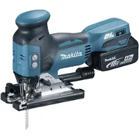 Makita DJV181RMJ Scie Sauteuse Sans-fil - 18V Li-ion - 2 Batteries 4,0 Ah - MAKPAC - Poignée En T - Brushless