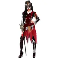 Atosa Voodoo Costume Rouge XS-S Enfants