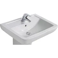 Ideal standard IDEAL STD EUROVIT PLUS Lavabo, rectangulaire 600x460x190mm, 1 Hl. avec vasque, blanc