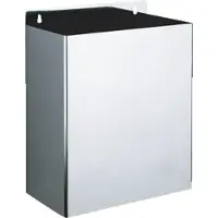 Delabie poubelle rectangulaire W.-Mont. 13l inox pol.