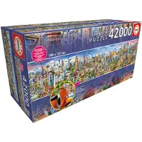 Educa Puzzle XXL 42000 pièces Autour du Monde 17570