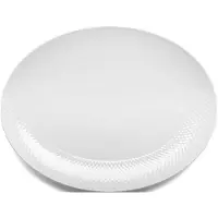 Lyngby Porcelæn Rhombe Serving Tray-35x26.5cm Tray Argenté