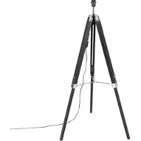 QAZQA Lampadaire noir sans abat-jour - Tripod