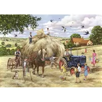 The House of Puzzles Maison des puzzles Foin de fabrication de puzzles - große 500 Teile Puzzle
