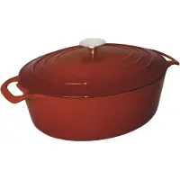Vogue Plat à rôtir ovale rouge | 6 litres