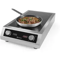Hendi Cuisinière à induction modèle 7000, Profi Line, 400V/7000W, 405x700x(H)145mm
