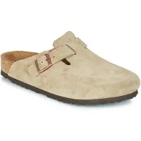 Birkenstock Sabots Birkenstock Unisexe Boston SFB Taupe Regular Suede Leather-Taille 40