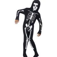Smiffys Déguisement - Skeleton - Noir/Blanc - - 7-9 ans (122-134) - Costumes