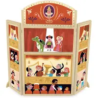 Vilac Théâtre pour enfants - - Mon joli théatre Ingela P.Arrhenius - Mixte - A partir de 3 ans - Rouge
