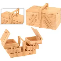Huismerk Boîte à Couture En Bois De Pin