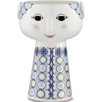Björn Wiinblad Eva-h18.5 Cm Ceramic Vase Multicolore