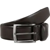 JOOP! Ceinture brun foncé / argent