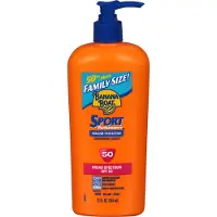Banana Boat Lotion cran solaire familiale SPF 50 Sport, 12 onces liquides