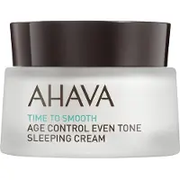 Ahava Time To Smooth Crème de Nuit Illuminatrice Contre les Premiers Signes du Vieillissement de la Peau 50 ml