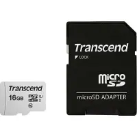 Transcend microSDHC 300S-A 16GB Class 10 UHS-I U1