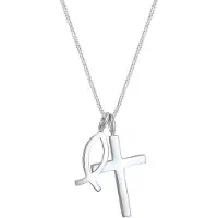 Elli Chaîne 'Fisch und Kreuz' argent