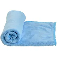 Care plus Travel Towel - Serviette en microfibre petite, 40x80cm bleu