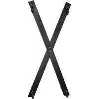Zado - Croisillon de bondage mural - kit de fixation - noir