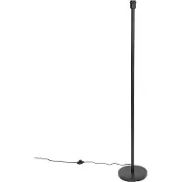 QAZQA Lampadaire moderne noir sans abat-jour 149 cm - Simplo