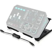 TC-Helicon Support de table réglable - GO XLR - Métal robuste - 4 positions d'inclinaison - Pads caoutchouc