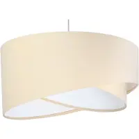 Luna Euluna Suspension Vivien Bicolore Beige/Blanc Suspension Plafonnier L350