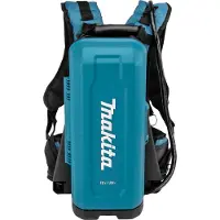 Makita Sac à dos pour batterie PDC 01 36 V (2x 18 V) + adaptateur de batterie 18 V (191A59-5) Solo - sans batterie, sans chargeur