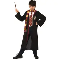 Rubies Déguisement Harry Potter - Robe Gryffondor, écharpe, cravate et baguette magique - Enfant -