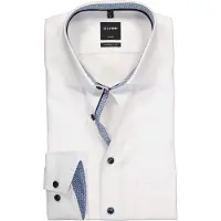 Olymp Homme OLYMP Luxor Modern Fit Chemise blanc, Unicolore