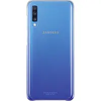 Samsung Galaxy A70 Gradation Back Cover Mauve/Transparent