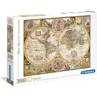 Clementoni Collection Haute Qualité - Puzzle 3000 pièces - Carte ancienne
