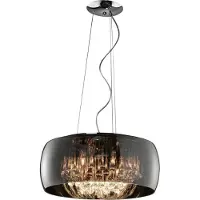 TRIO Lustre VAPORE en cristal argenté par 311210606