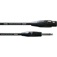 Cordial CIM 10 FP - Câble microphone SilverLine (10 m, Câble jack 6,3 mm, Câbles XLR)