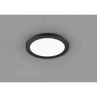 TRIO Panneau LED rond noir 26 cm avec LED dimmable en 3 étapes - Lope