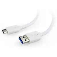 Gembird USB 3.0 auf Type-C Kabel (AM/CM), 1,8 m, weiß