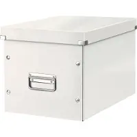 Leitz Boîte de rangement Click + Store , en carton, l. 320 x P 360 x H 260 mm, blanc