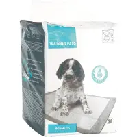 MPETS Coussin de Formation pour Chiot Premium - MPETS Cellulose Polyéthylène Blanche (30 Unités)