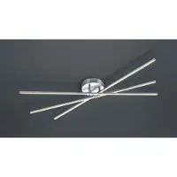 TRIO TIRIAC argent argent intégré plafonnier LED moderne 671610307