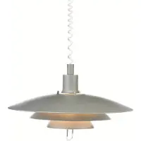 Markslöjd KIRKENES Pendentif gris clair 1 ampoule