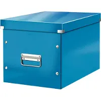 Leitz Boîte de rangement Click + Store , en carton, l. 320 x P 360 x H 260 mm, bleu