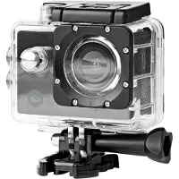 Nedis Action Cam - 1 écran - 1080p@30fps - 12 MPixel - Étanche à : 30.0 m - 90 min - Wi-Fi - App disponible pour : Android / IOS - Support inclus - Noir