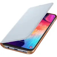 Samsung Galaxy A50 Wallet Book Case Blanc/Orange