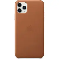 Apple iPhone 11 Pro Max Back Cover Cuir Havane