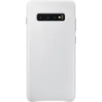 Samsung Cover Leather Galaxy S10 Plus Blanc